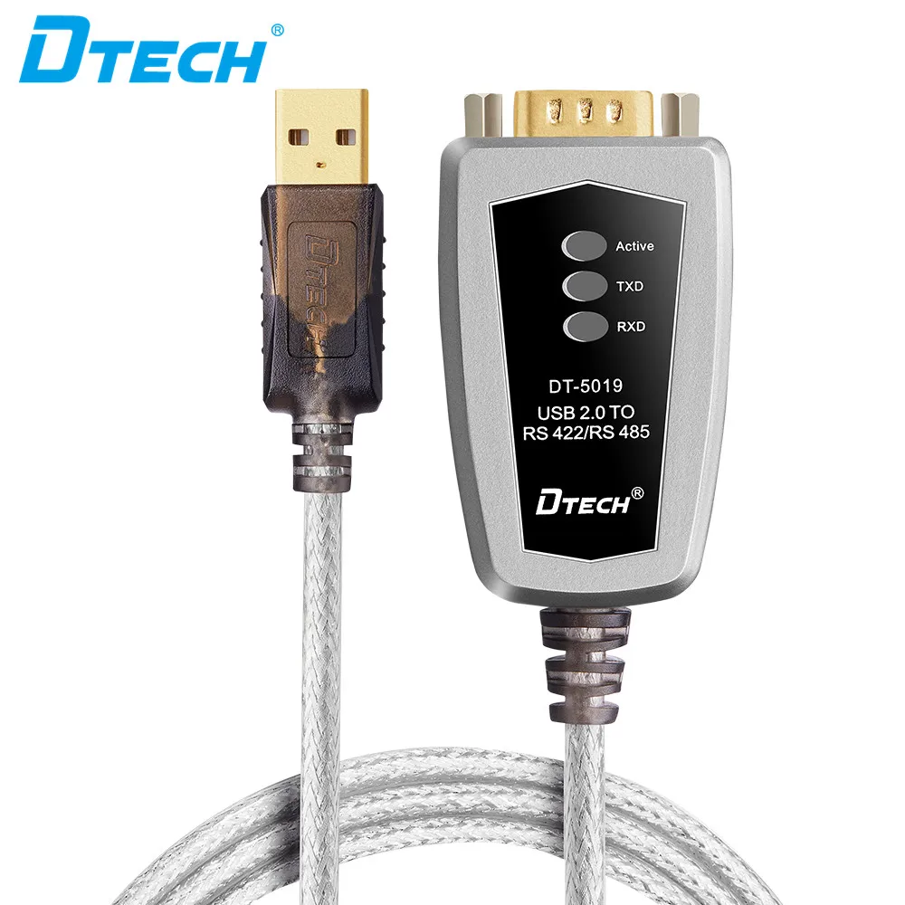 DTECH Factory Price DTECH  USB 2.0  to RS422 RS485 Cable 0.5M FTDI Chip USB Cable