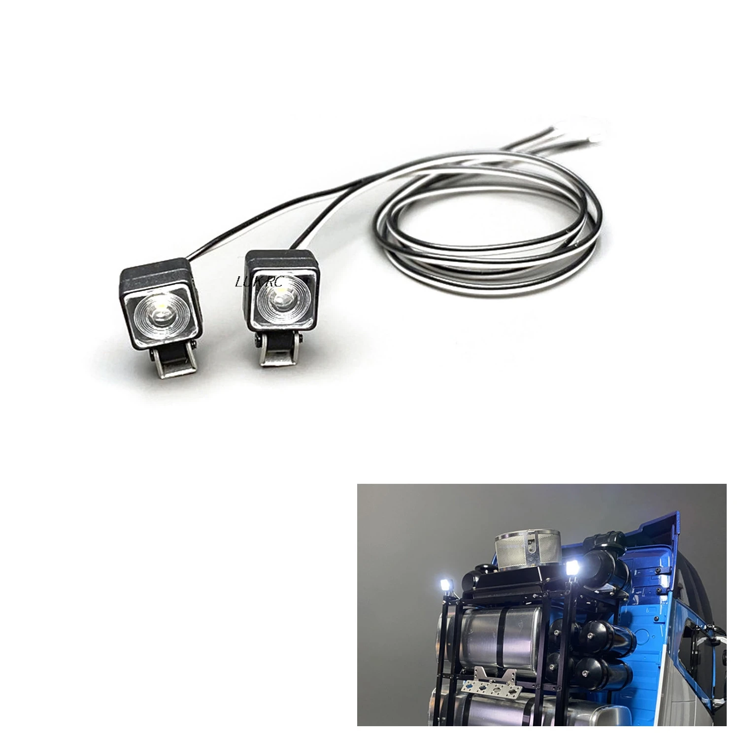 

D-01 Plastic Spotlight 2.2-3V for DIY 1/14 Rear Light RC Tractor Truck RC Crawler Car Off Road Vehicles Loader Dumper