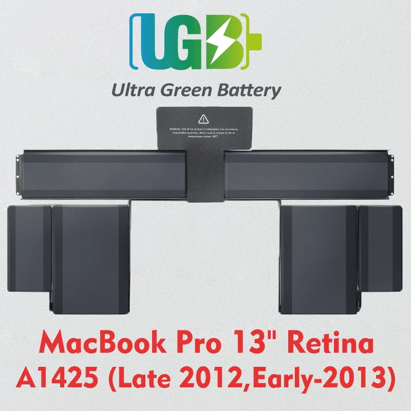 

UGB New A1425 A1437 For Apple MacBook Pro 13" Retina A1425 (Late 2012, Early-2013 Version) bateria