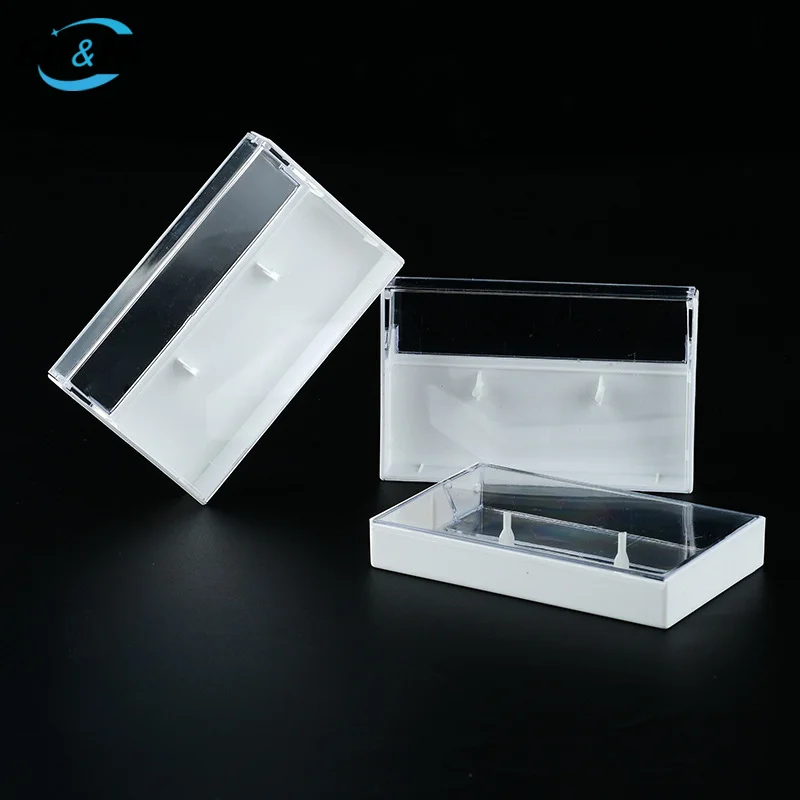 1pcs Practical Recording Blank Cassette Case Audio Storage Box Transparent Plastic Packaging Box Accessories