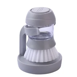 Kitchen Brush Utensils Cleaner Press Type Non-stick Oil Automatic Decontamination  Pot Artifact Hydraulic Dishwashing