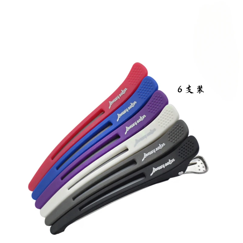 6Pcs Alligator Hair Clips Hairdressing Clamps Claws Section Clips Barber Crocodile Hairpin Salon Styling Tools Hair Accessories