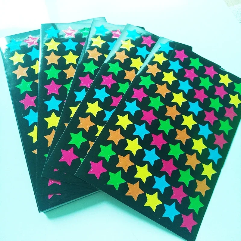 20 Pcs/lot Five-pointed Star Stickers DIY Crafts Card Scrapbooking Paper Self Adhesive Decor Stationery