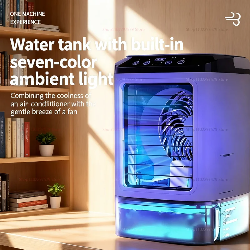 ترقية جديدة لعام 2025 مروحة تبريد الهواء الصغيرة لسطح المكتب مع مرطب رذاذ يعمل بالطاقة الصامتة تبريد محمول لغرفة النوم والمكتب المنزلي