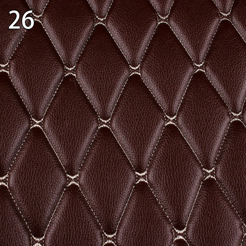 200*158cm Artificial PU Leather Fabric Thick Quilted PVC Leather For Car Interior Roof Car Floor Mat Upholstery Craft Material