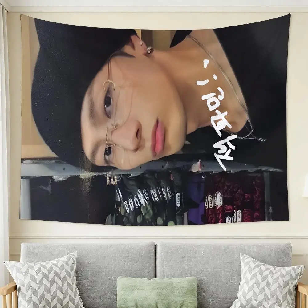 Actor WANG JIA ER Tapestry Tapestry Wall Hanging For Bedroom Dorm Living Room Decor Aesthetic
