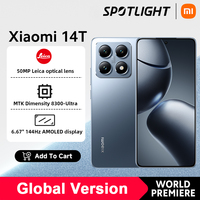 Global Version Xiaomi Mi 14T 5G 256GB 512GB 144Hz Display NFC MTK Dimensity 8300-Ultra 50MP Leica Camera 5000mAh 67W HyperCharge