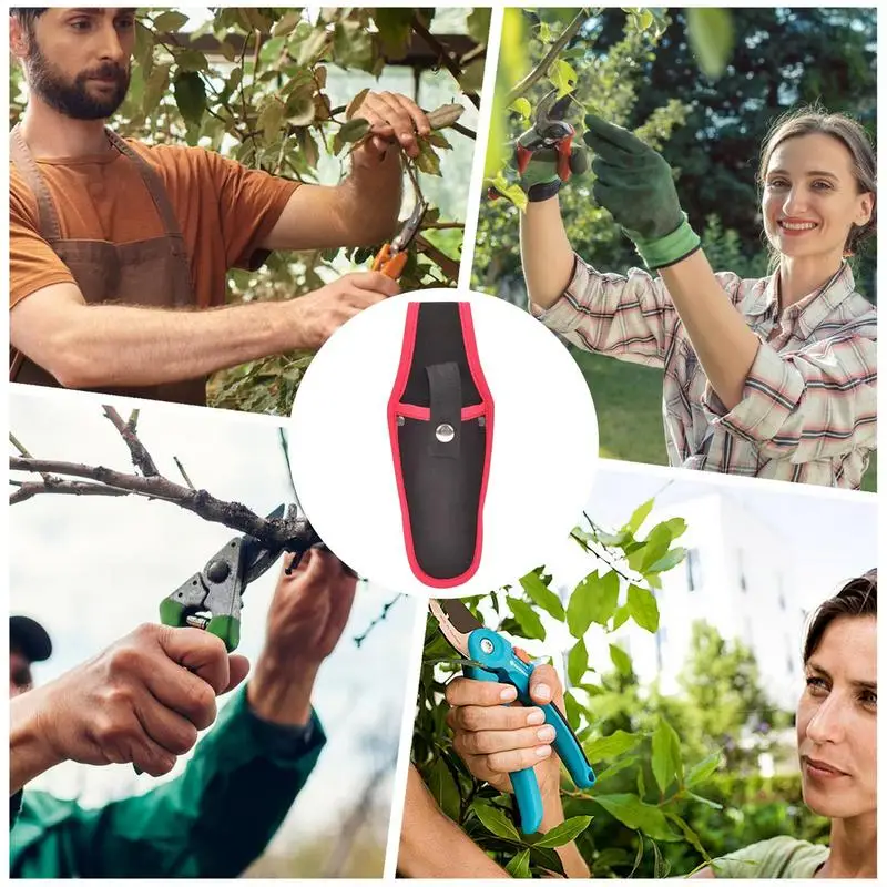 Funda podadora para tijeras de podar de jardinería, funda para tijeras de jardín, riñonera, estuche para tijeras de jardín, herramientas de recorte,