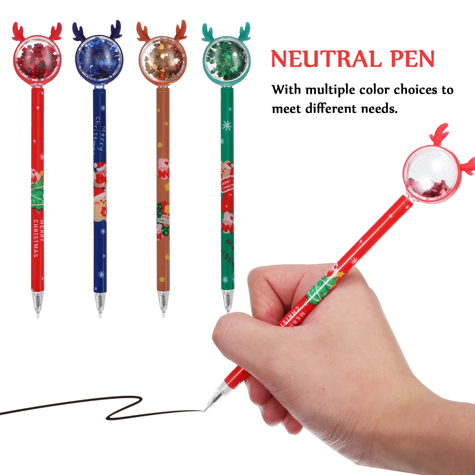 36 Pcs Ink Pen Pens Red 9 Green 9 Note Taking Pens Brown Smooth Writing Reusable Office School Writing Pen Supplies