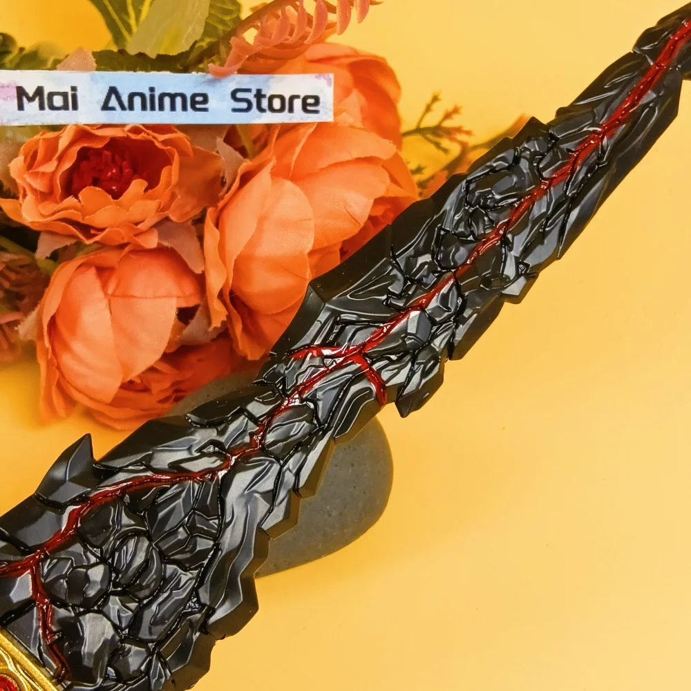 8.6인치 메탈 엘든 카타나 애니메이션 닌자 나이프 오리지널 사무라이 검 철제 블레이드 검날 실제 크기 일본 카타나 장난감 선물