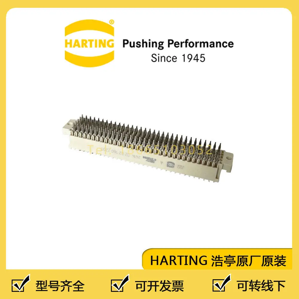 New 02021602201 Germany HARTING Heavy Duty Connector Straight Female Plug 160 Pins, 1PCS