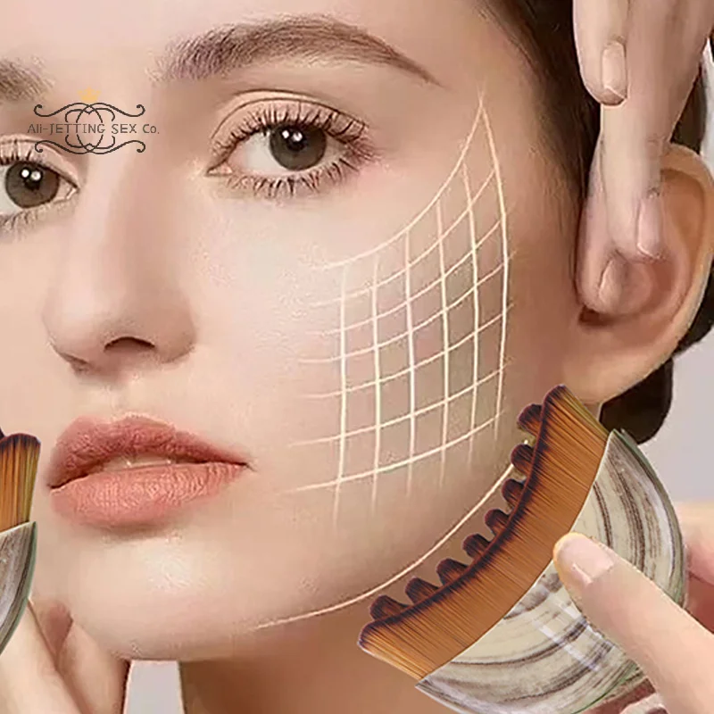 Cepillos faciales portátiles, herramienta de escultura Facial, cepillo Facial de contorno linfático, barbilla multifunción, Reduce la hinchazón, drenaje linfático