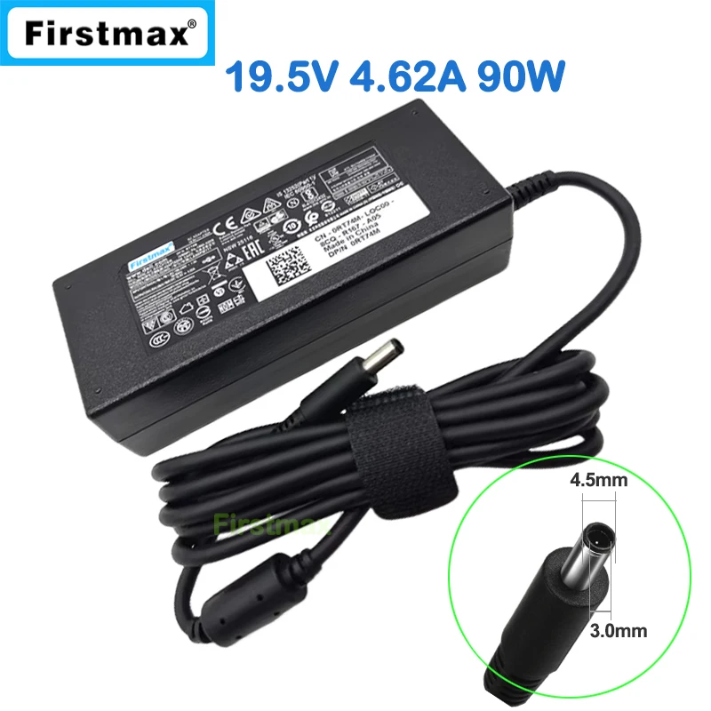 19.5V 4.62A 90W AIO Power Supply for DELL Inspiron 24 3452 3455 3459 3464 3475 3477 5488 5490 DA90PM111 ADP-90LD DD AC Adapter