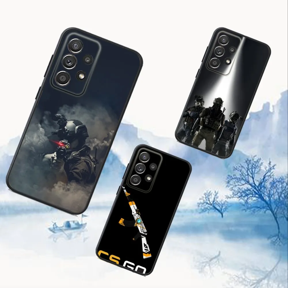 

C-CS GO 2 Game Phone Case For Samsung S25,S24,S21,S22,S23,S30,Ultra,S20,Plus,Fe,Lite,Note,10,9,5G Black Cover