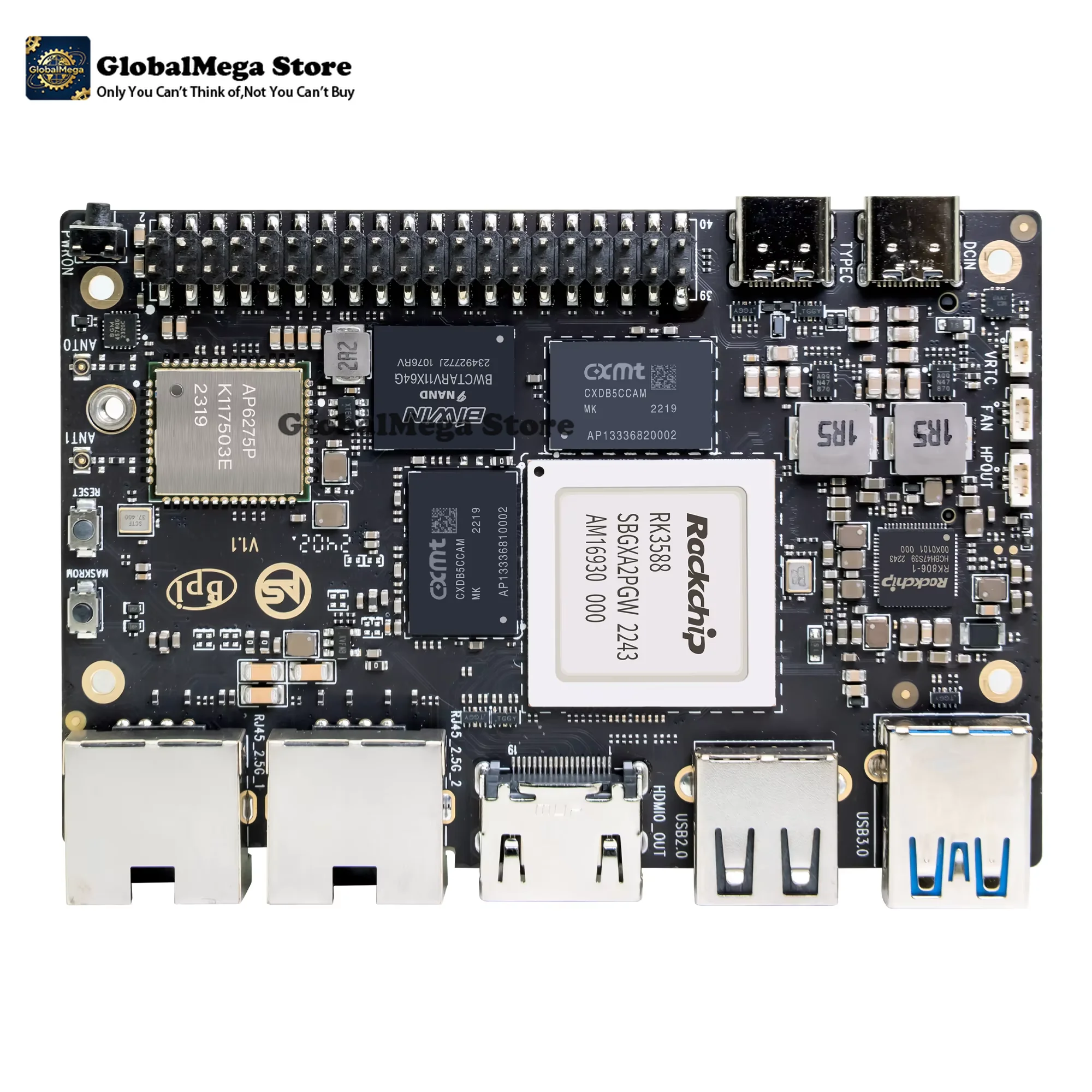 Banana Pi Bpi M7 Rk3588 - 바나나 파이 BPI-M7 통합 회로 보드
