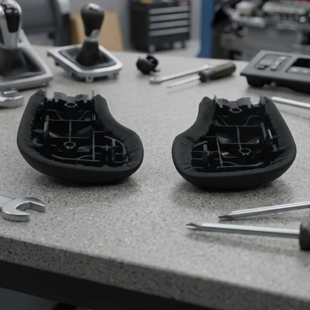 Transform Your Shift Knob with Leather Side Cover for Golf For Passat For CC For Jetta For MK6 For GLI Unique Style
