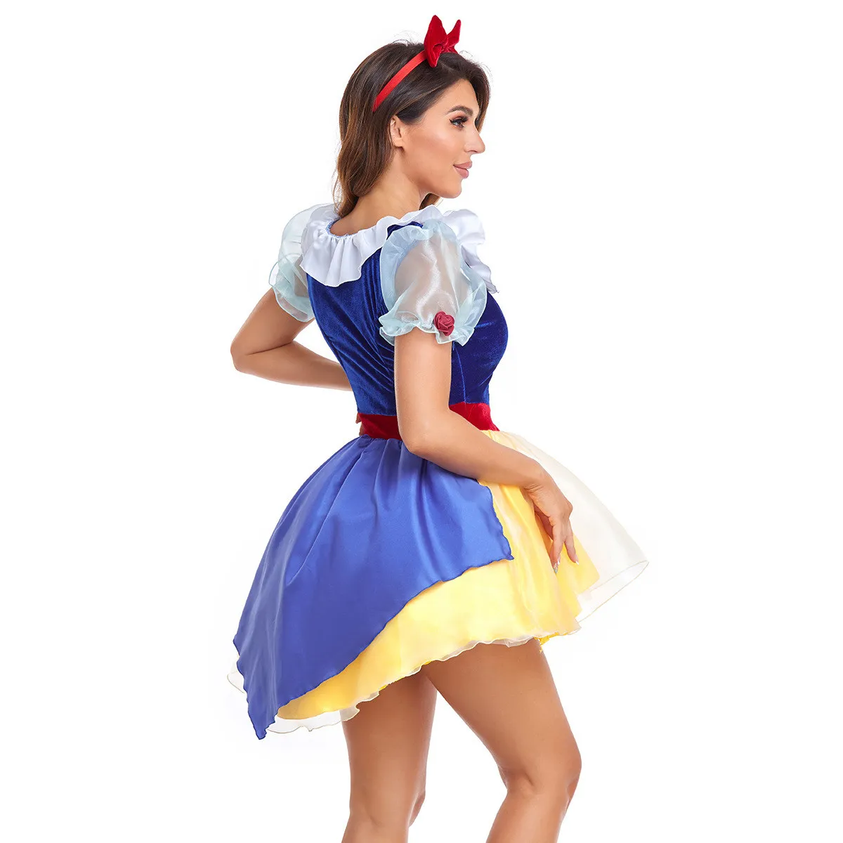 Grande taille adulte neige blanche Princ Dr fée T Cosplay loween Performance Costume ort Sexy jupe scène tenue