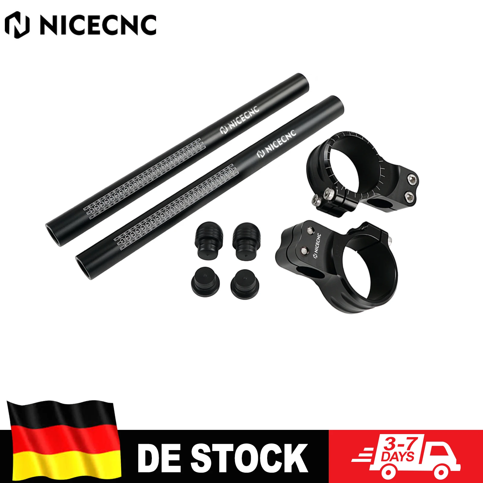 Guidons Clip-Ons 50 mm pour moto Yamaha R1 R6 YZF-R1 YZF-R6, Kawasaki Ninja ZX-6R ZX-10R ZX6R ZX10R, Honda CBR1000RR CBR929RR CBR954RR, Suzuki GSXR 600 750 1000 1300