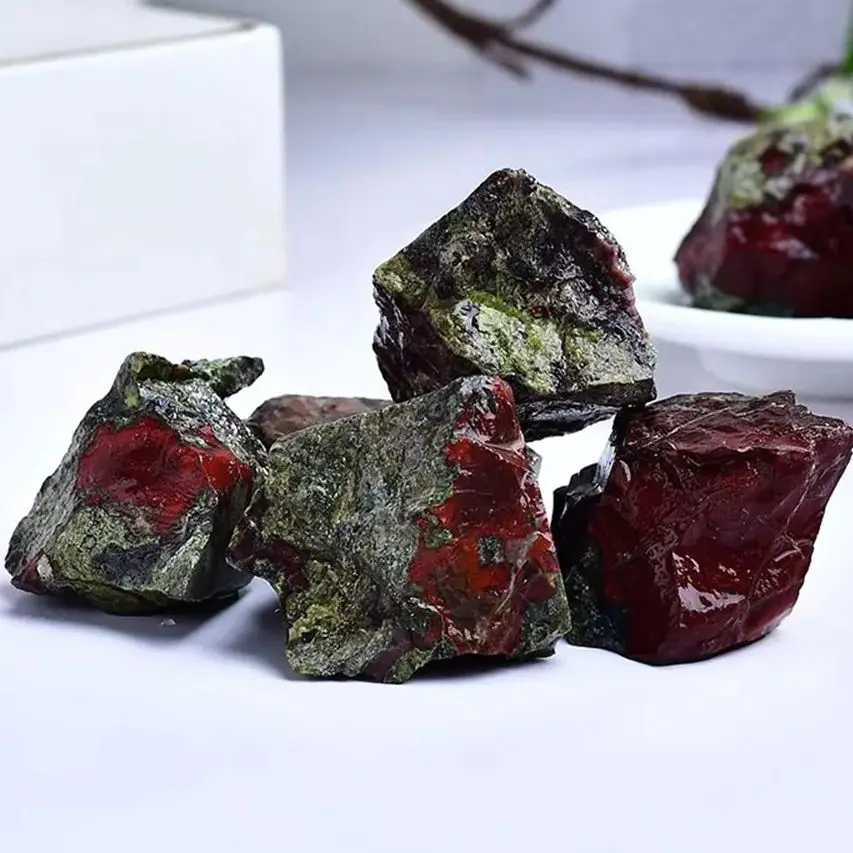 Natural High Quality Dragon Bloodstone Raw Rough Mineral Specimens Energy Healing Reiki Stone  Home Room Decoration