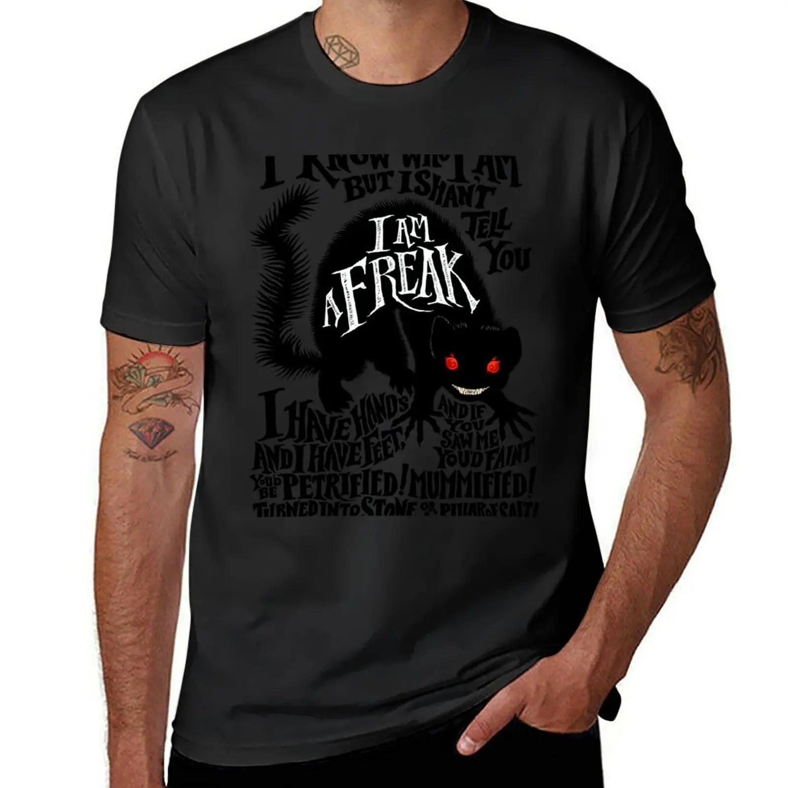 

Gef the Talking Mongoose - I Am A Freak! T-Shirt tees blacks black t-shirts for men