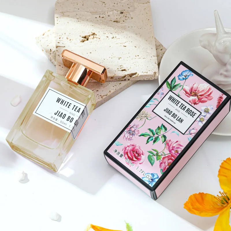 

50ML White Tea Rose Perfume Long-lasting Floral Fragrance Eau de Parfum For Women Original Perfume Brand Unique Dating Body Mist