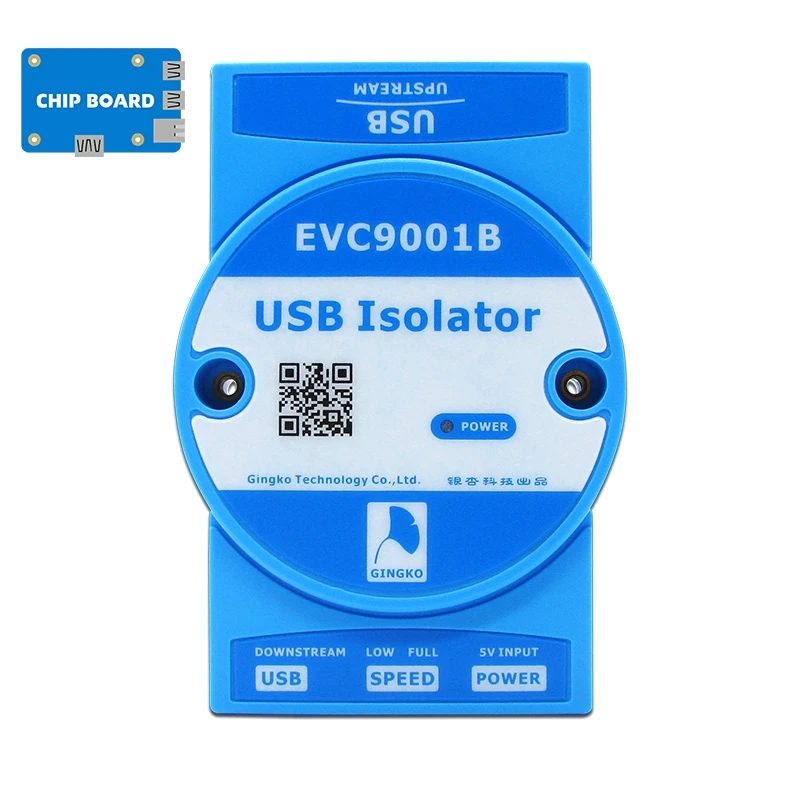 

Изолятор Ginkgo EVC9001B USB 2.0 — защита компьютерного интерфейса на базе ADuM4160 с внешним источником питания