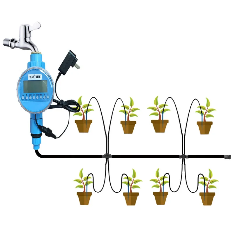 Balcony automatic watering power supply, plug in, timed dripper nozzle, plug in flower pot, drip irrigation, drip head, drip