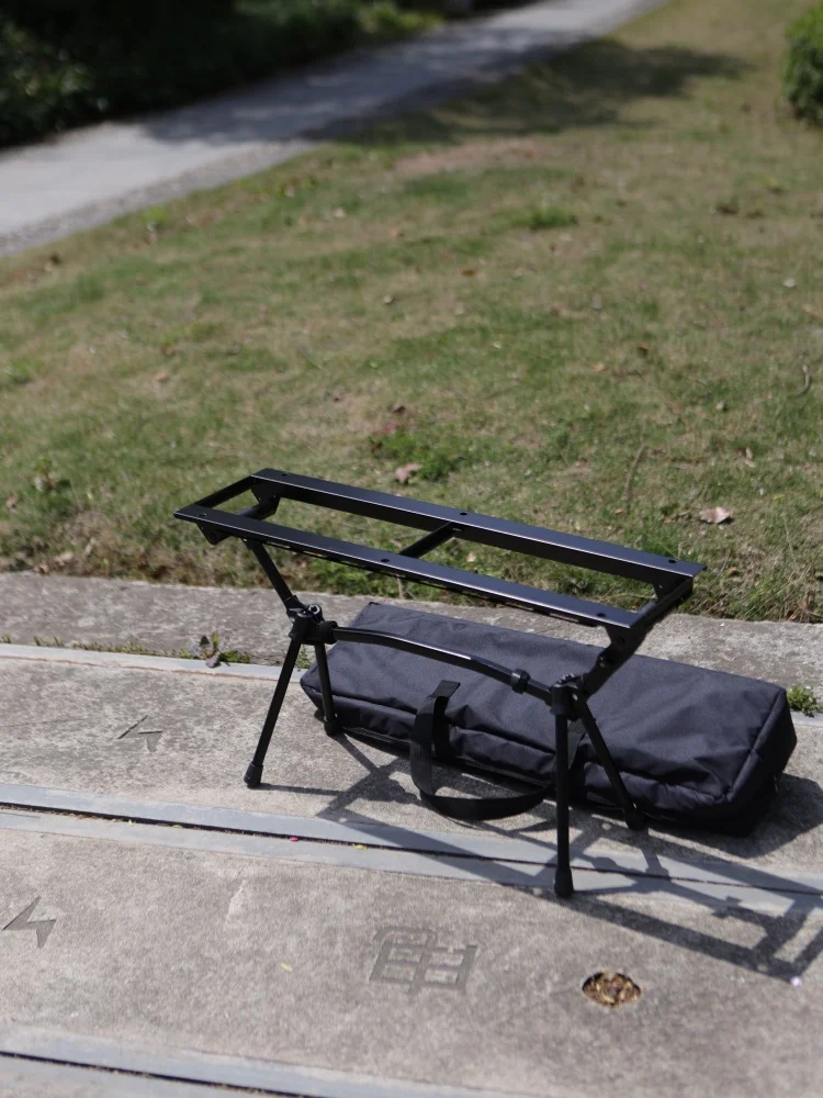 Mesa de té para exteriores de 0,5 unidades, mesa de Camping de aluminio, sistema táctico, mesa de almacenamiento individual plegable IGT portátil ampliable