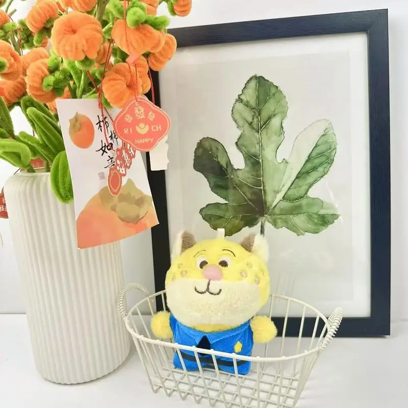 Zootopia 15 cm Plüschpuppe Spielzeug Anhänger Disney Judy Nick Flash Leopard Polizist Weicher süßer Schlüsselanhänger Auto Tasche Anhänger Geschenk