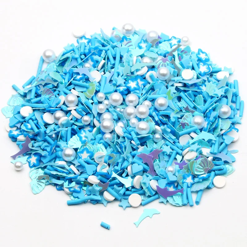 500pcs/lot Mixed Dolphin Star Slice Polymer Clay Slime Filling Nail Art Cake Resin Epoxy Mold Filler for Resin DIY Craft Making