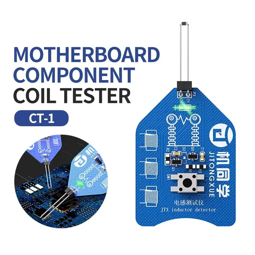 JTX CT-1 Motherboard Coil Tester Inductor Detector Tool for PC Repair Electromagnetic Induction Quick Fault Check