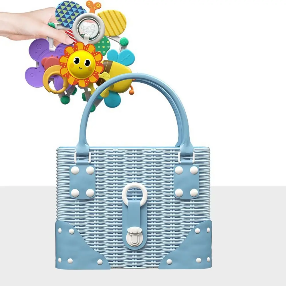 High Quality Colorful Bedbell Toy Foldable Multi-purpose Bed Clip Hanging Toys Arch Crib Stroller Toy