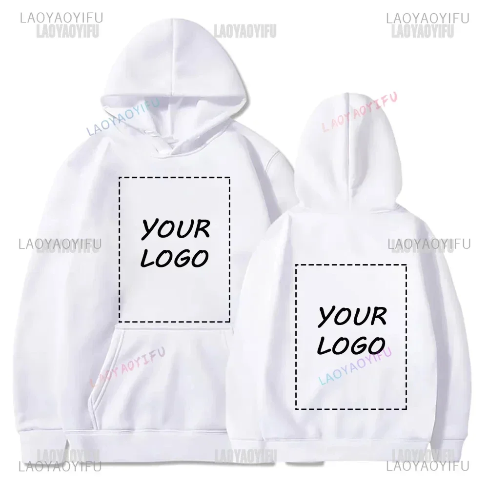 Student Casual Custom Printed Text DIY Hoodies 2024 Customized Logo Hoody Custom Long Sleeve Hoodie Text Logo Sweatshirt