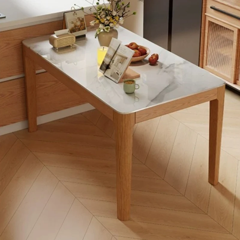 Restaurant Solid Wood Marble Dining Tables Living Room Space Saving Home Dining Tables Interior Table A Manger Nordic Furniture