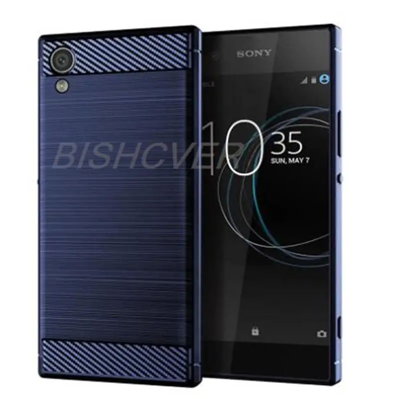 Carbon Fiber Brushed Shockproof Soft Cover For Sony Xperia XA1 Plus G3412 G3416 G3426 G3412 G3421 5.5\