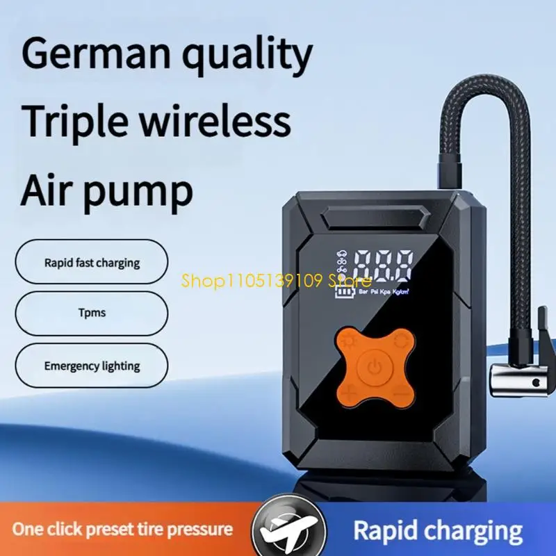Air Pumps with Power Banks Function for Car Bike Motorcycle Ball Tire Inflator