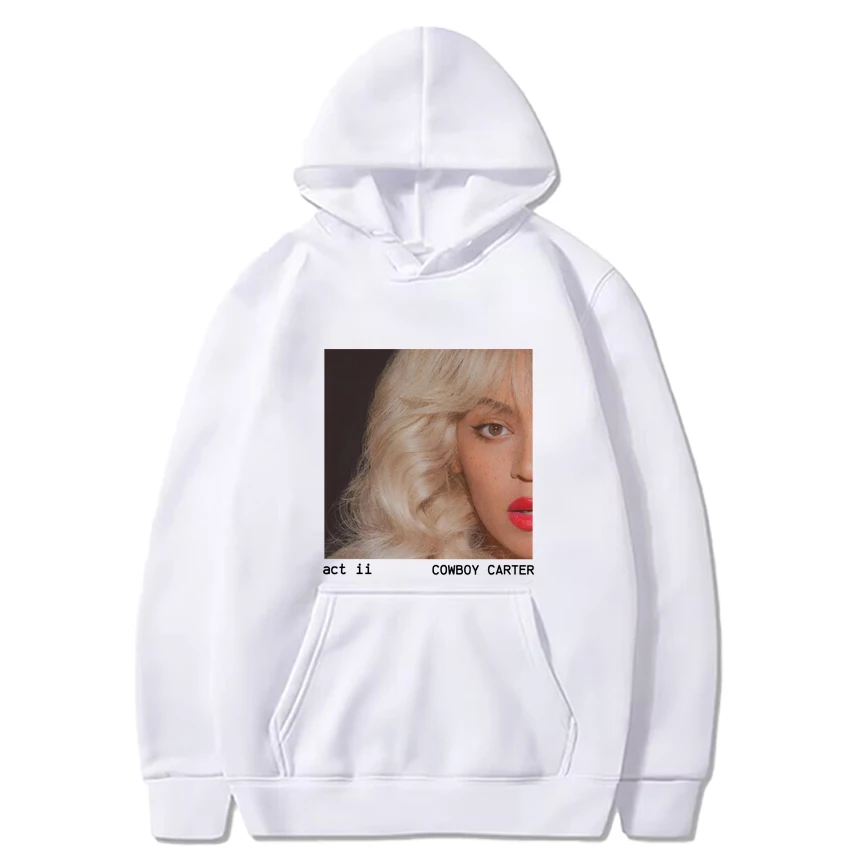 Singer Beyoncé Act II Cowboy Girl New Album print Hoodie Men Women Fleece Long sleeve Sweatshirt Unisex Fashion Y2k pullovers