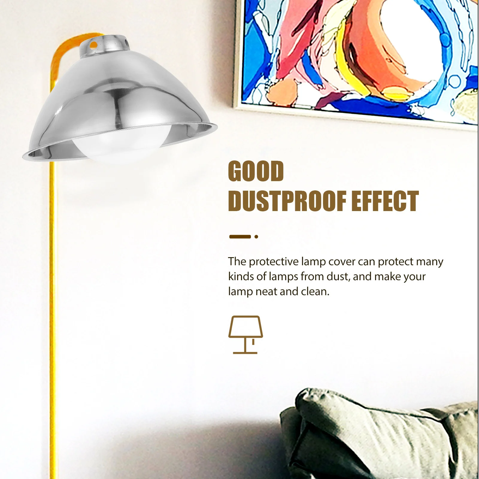 

1pc Stainless Steel Lamp Shade Industrial Style Floor Lamp Cover For Garden Factory Yard Pendant Light Accessories