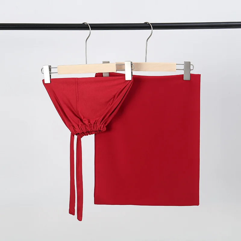 المرأة لينة مسلم الحجاب تنفس القطن الحجاب غير مزعجة التفاف عالية الجودة نسيج القطن الخالص الرطوبة فتل