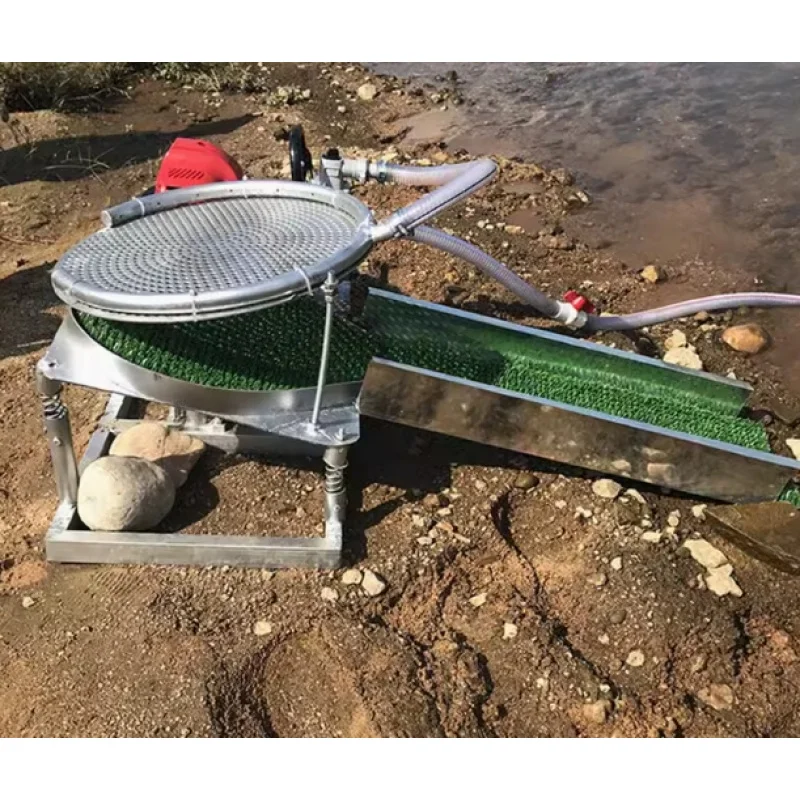 آلة فاصل الوعاء الاهتزازي الصغيرة المحمولة لمعدات تعدين الذهب #3