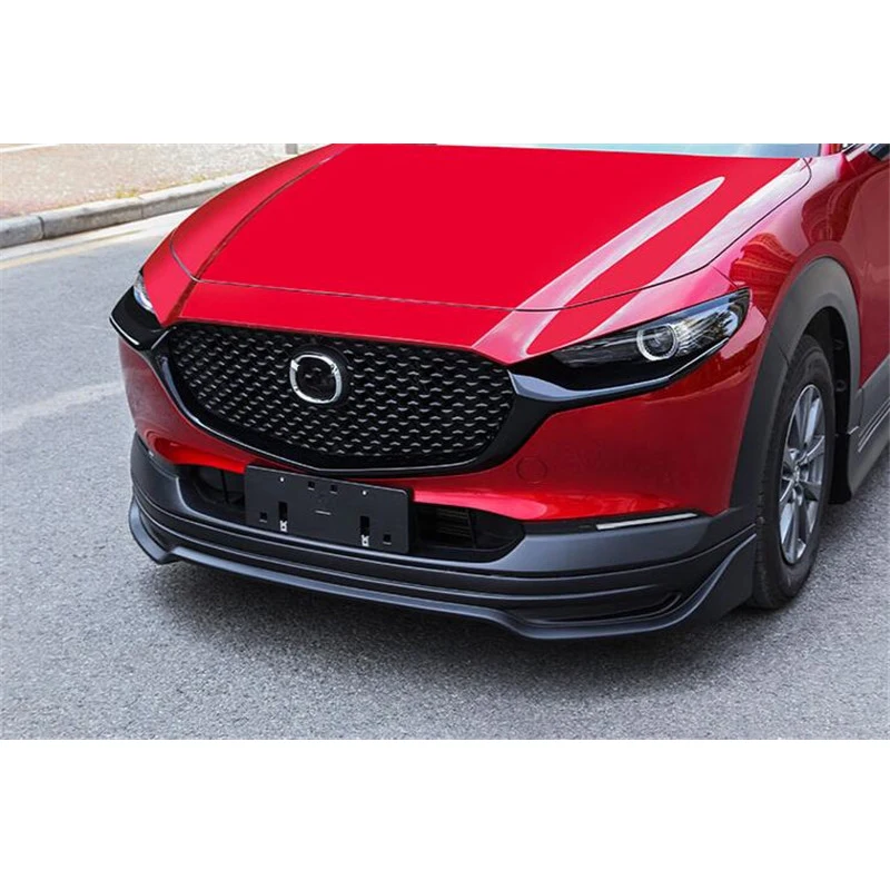 FOR Mazda CX-30 Car Grille Trim Strip Separator ABS FRONT Bumper Full Star RACING Grills Cover Refit CX30 ACCESSORIES 2020+