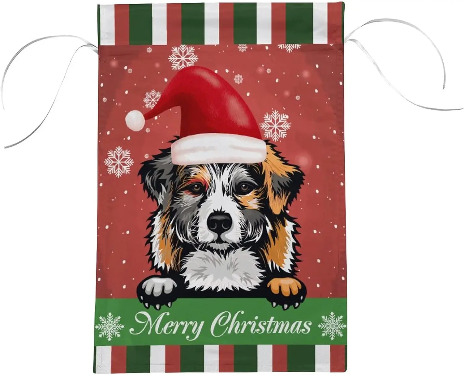 Dingo Dog Garden Flags 12x18 Double Sided for Christmas Decoration Seasonal Winter Holiday Pet Christmas Flag New Year Outdoor Y