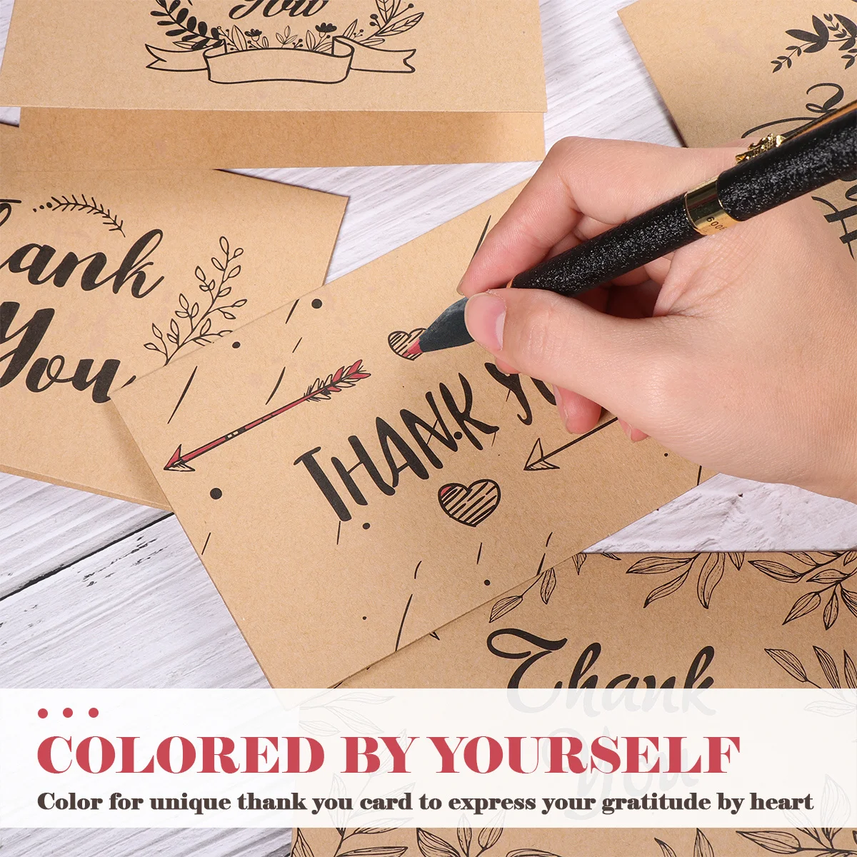 

Thank You Card Sets Fashion Greeting Assorted Holiday Cards Assortment Notes Simple