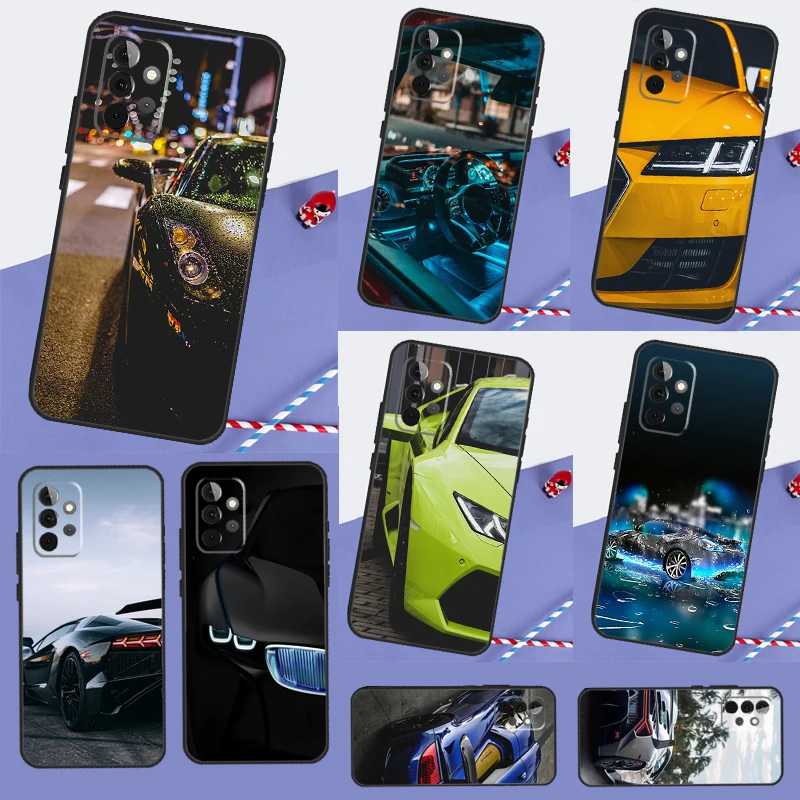 Cool sports car For Samsung Galaxy A16 A26 A54 A34 A14 A22 A32 A52 A55 A35 A15 A53 A13 A05 A06 A36 A56 Case