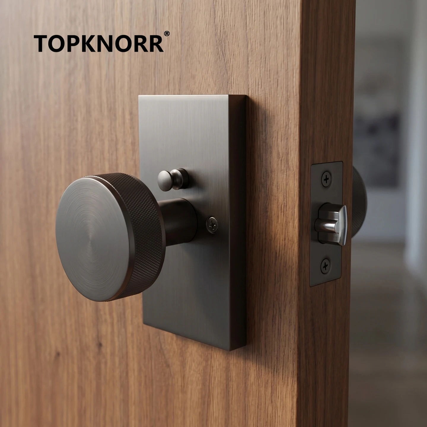 american-knurled-ball-door-knob-keyless-passage-lock-anti‑slip-single-latch-lock-for-indoor-bathroom-home-use