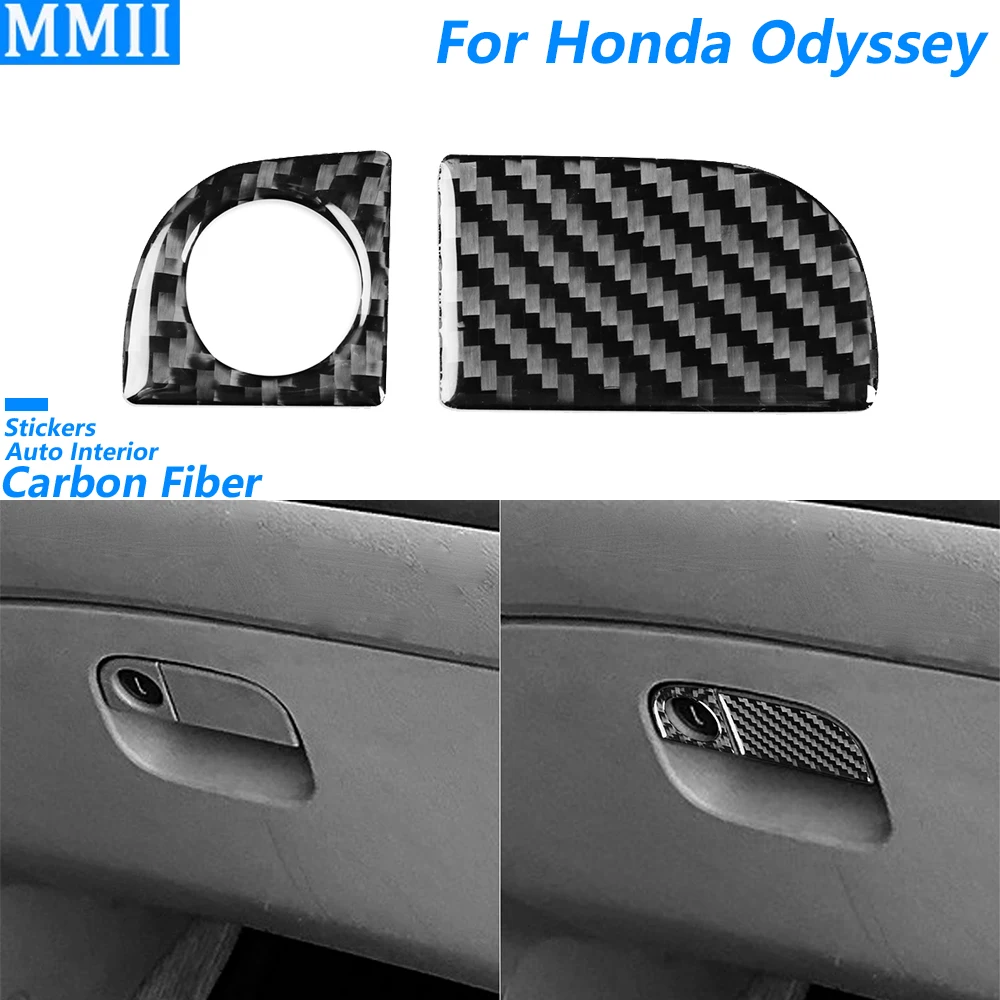 Для Honda Odyssey 2005-2010 углеродное волокно, второй пилот, перчаточный ящик, ручка для хранения, панель, накладка, аксессуары для салона автомобиля, наклейка Для Honda Odyssey 2005-2010 углеродное волокно, второй пилот, перчаточный ящик, ручка для хранения, панель, накладка, аксессуары для салона автомобиля, наклейка