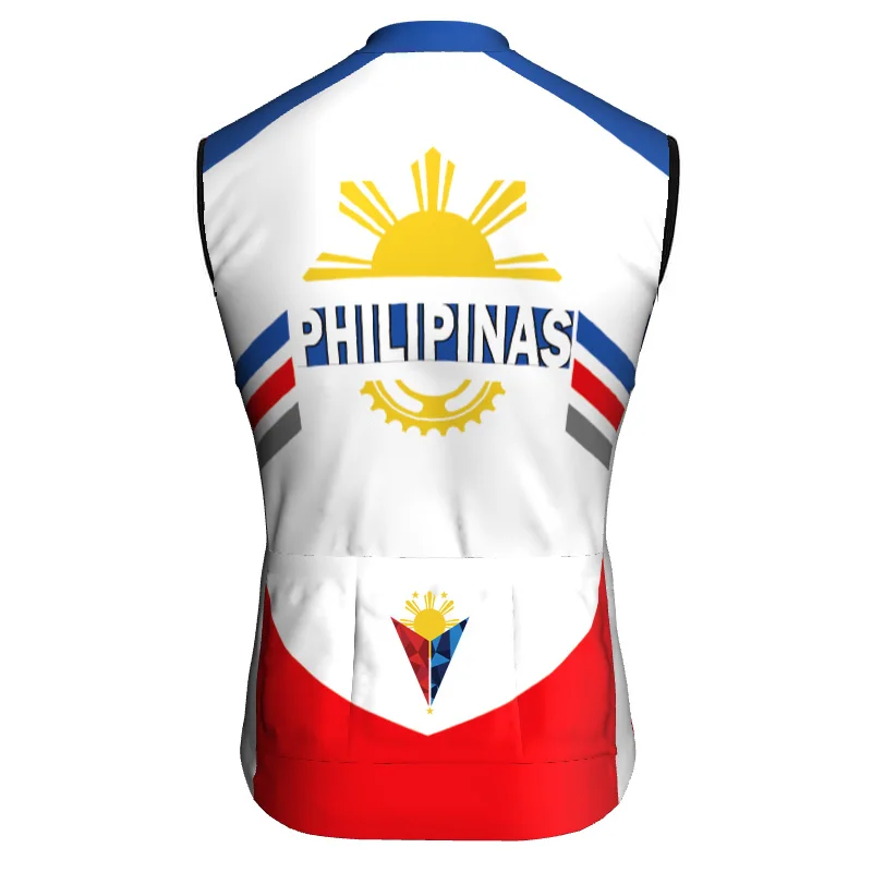 Philippines Vest Sleeve Road Jersey Cycling Clothes Bicycle Shirt Bike waistcoat Downhill Wear Champ Sweater Top Bibshort Jacket