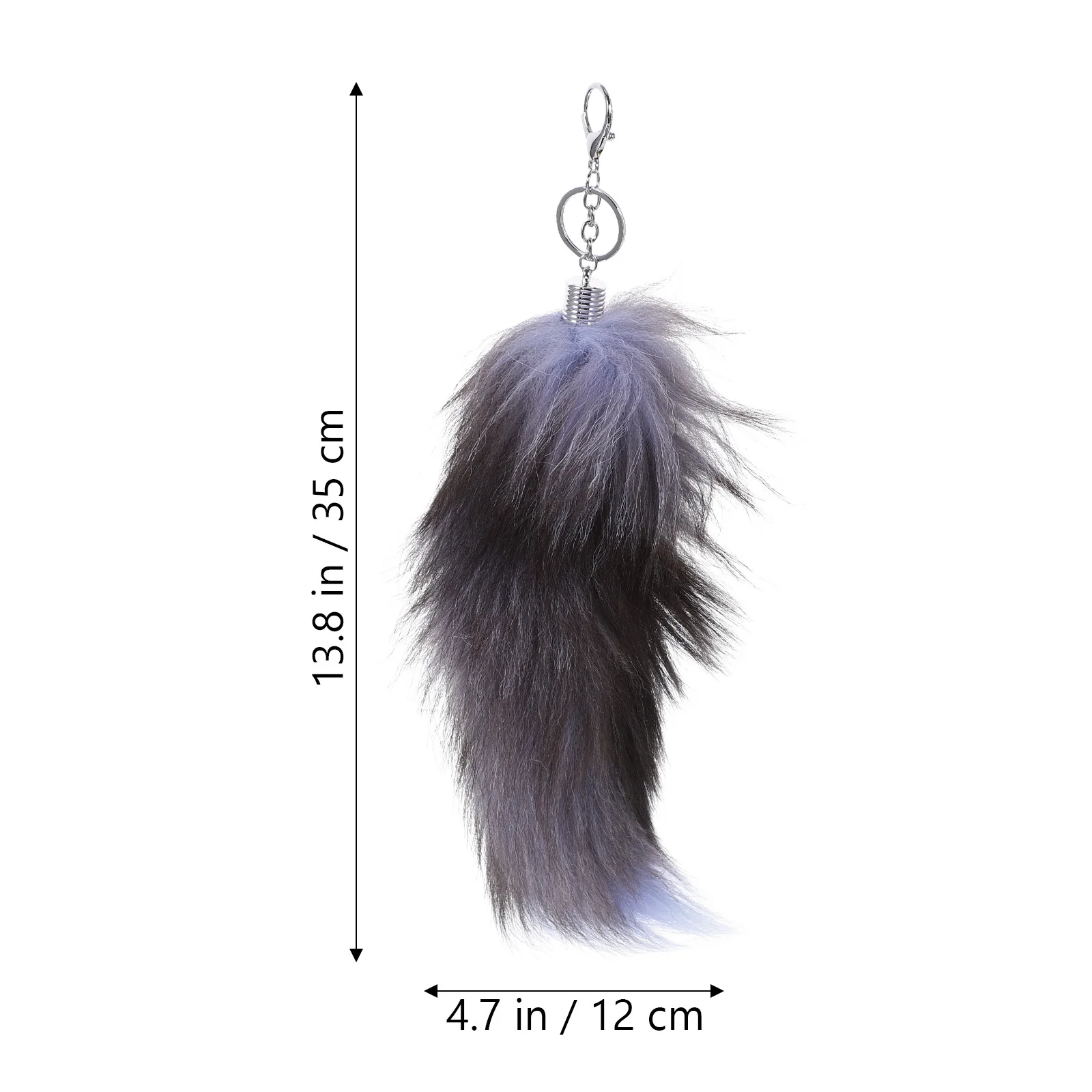 CALLARON Tail Keychain Faux Key Pompom Car Keychain Animal Keyring for Backpack Tote Bag