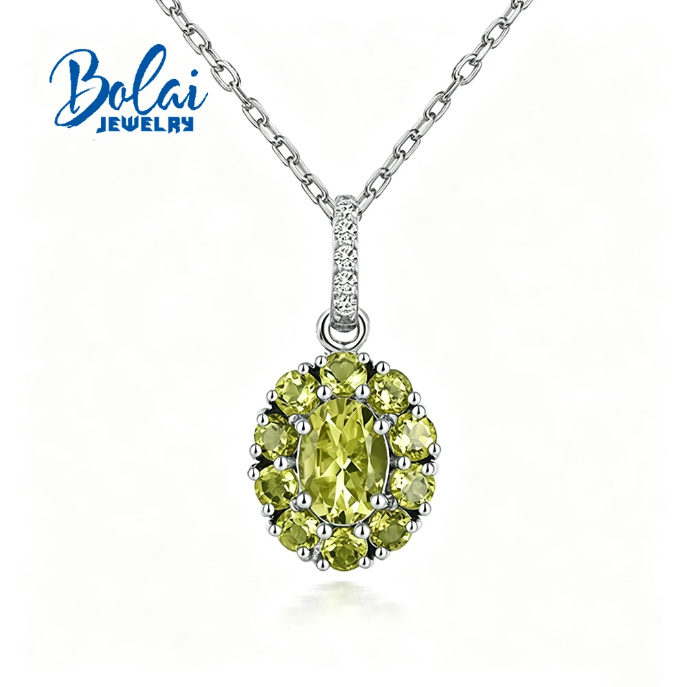 beautiful-925-sterling-silver-pendant-with-natural-peridot-necklace-gemstone-august-birthstone-for-women's-mom-nice-gift