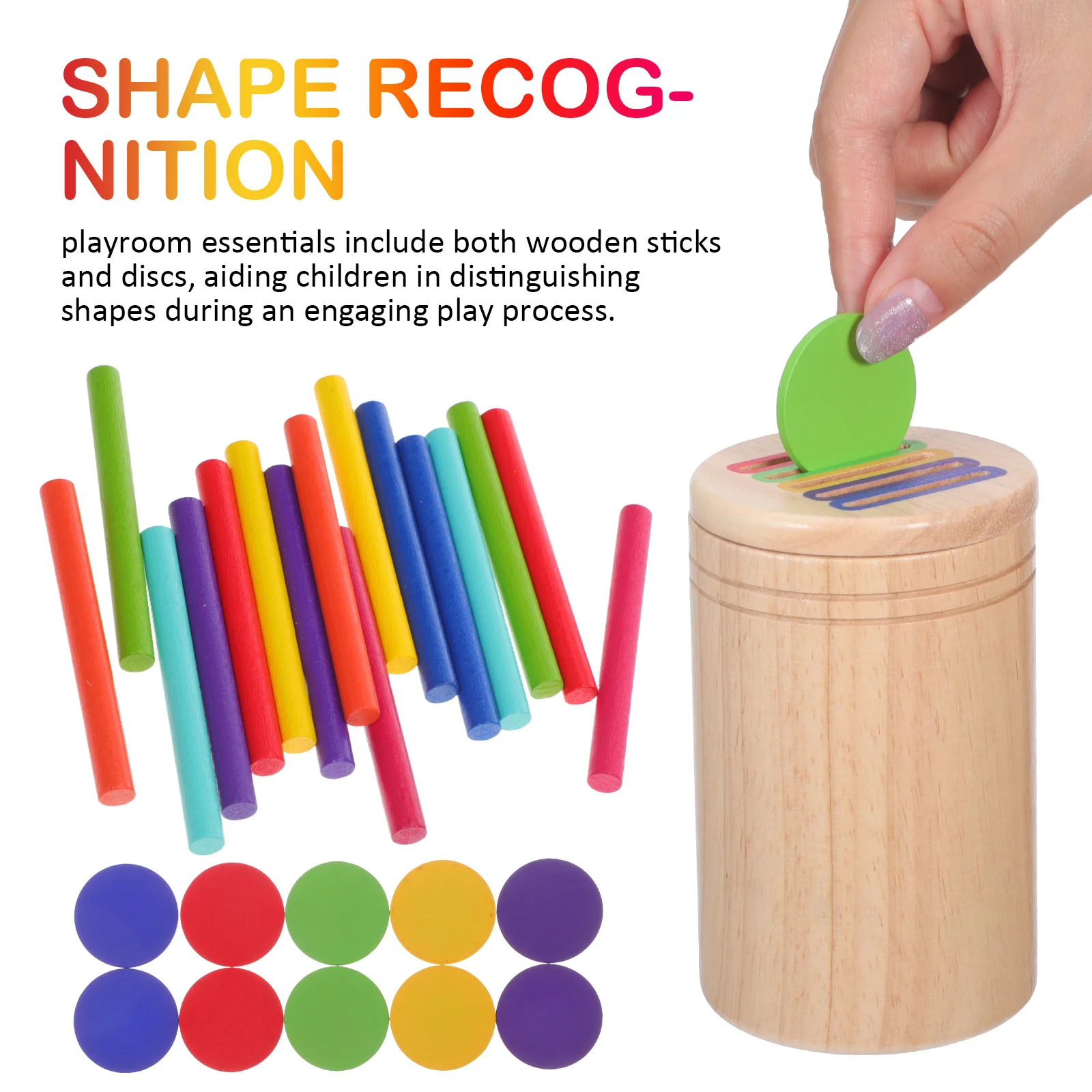 1 Zestaw edukacyjnych kubków do sortowania kolorów dla maluchów, rozwijający motorykę małą, zajęcia edukacyjne dla przedszkolaków, Montessori